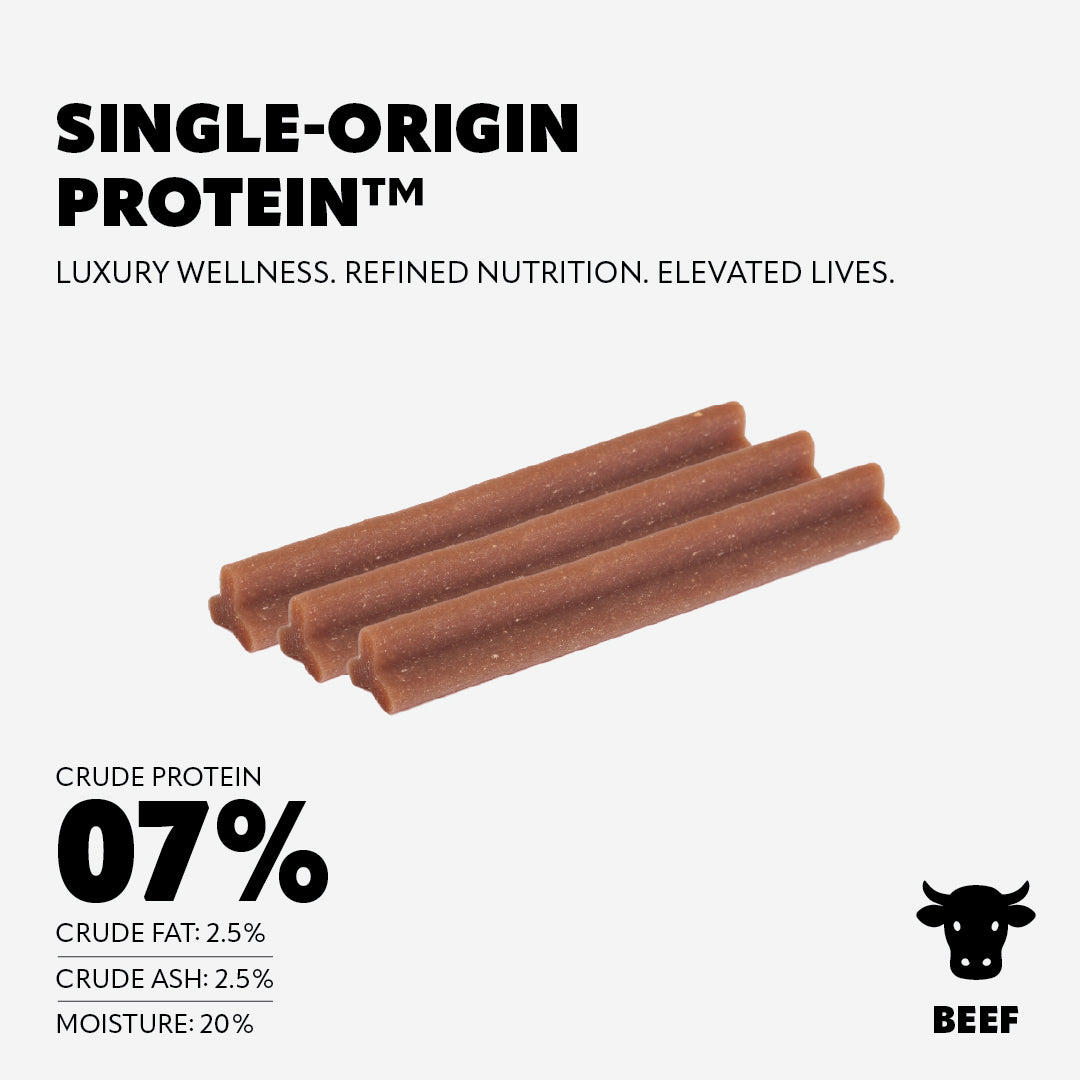 Pet Refined® Beef Dental Chews (M) – 200g