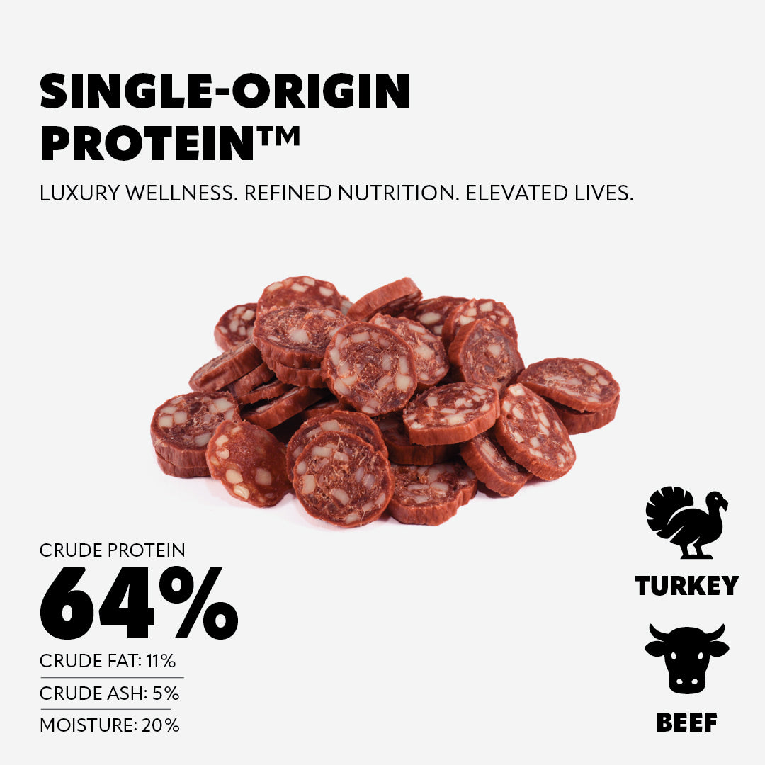 Pet Refined® Beef & Turkey Gourmet Meat Treats – 160g