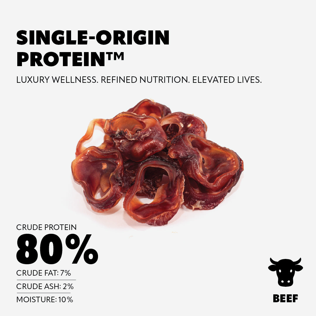Pet Refined® Beef Ear Natural Dog Chews – 270g